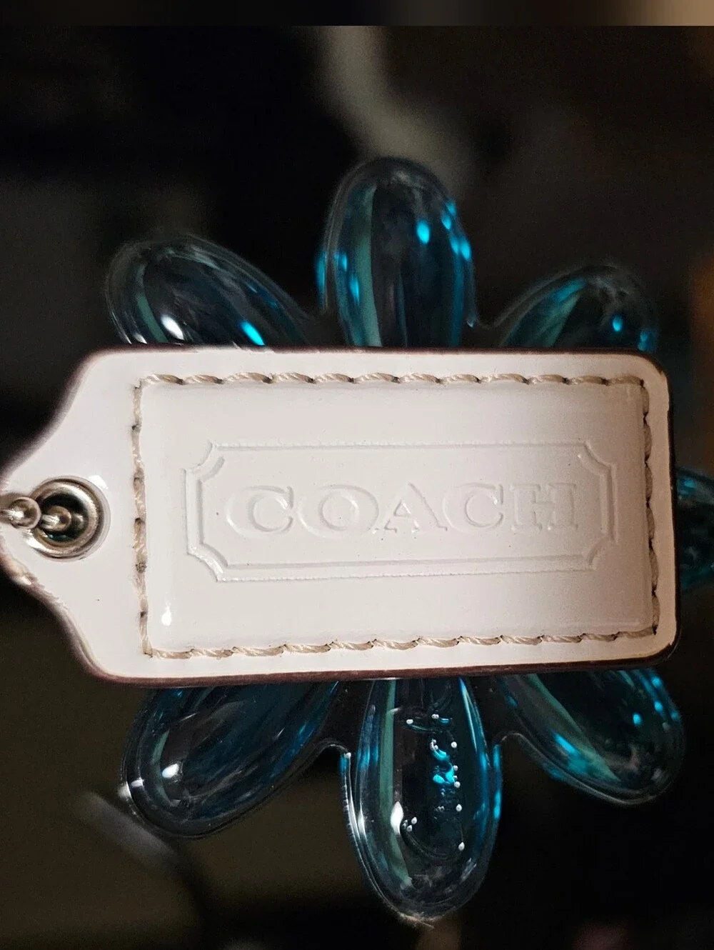 Coach Poppy Aqua Daisy Charm